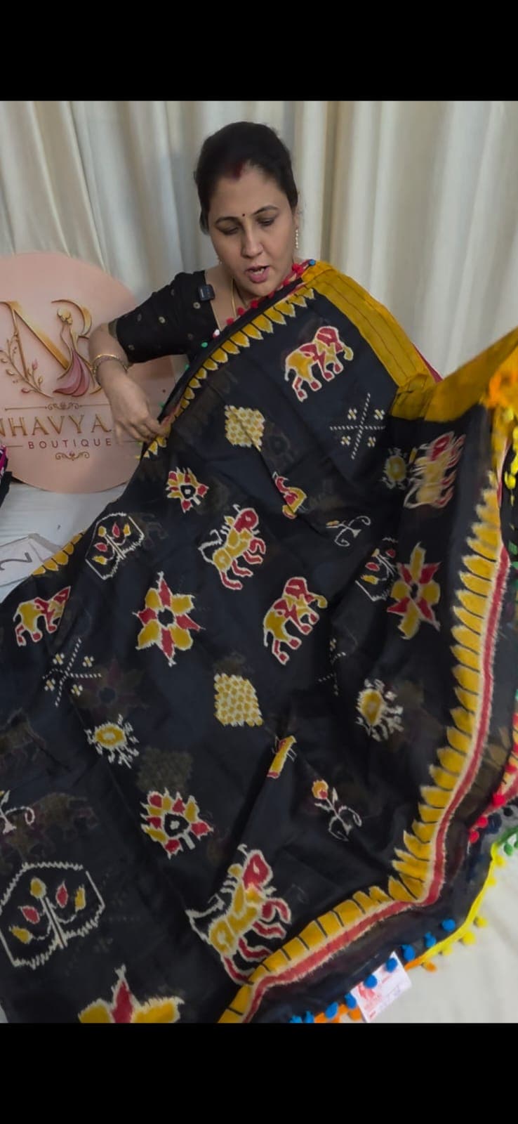 Mul chanderi saree